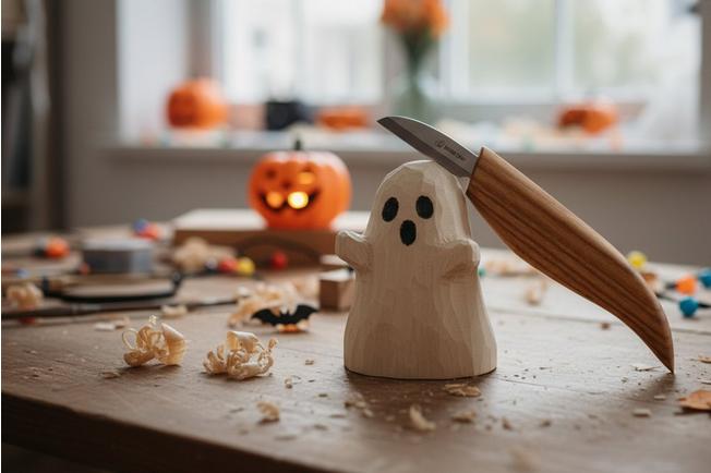 Obraz dla Zestaw do rzeźbienia w drewnie BeaverCraft DIY Halloween Kit