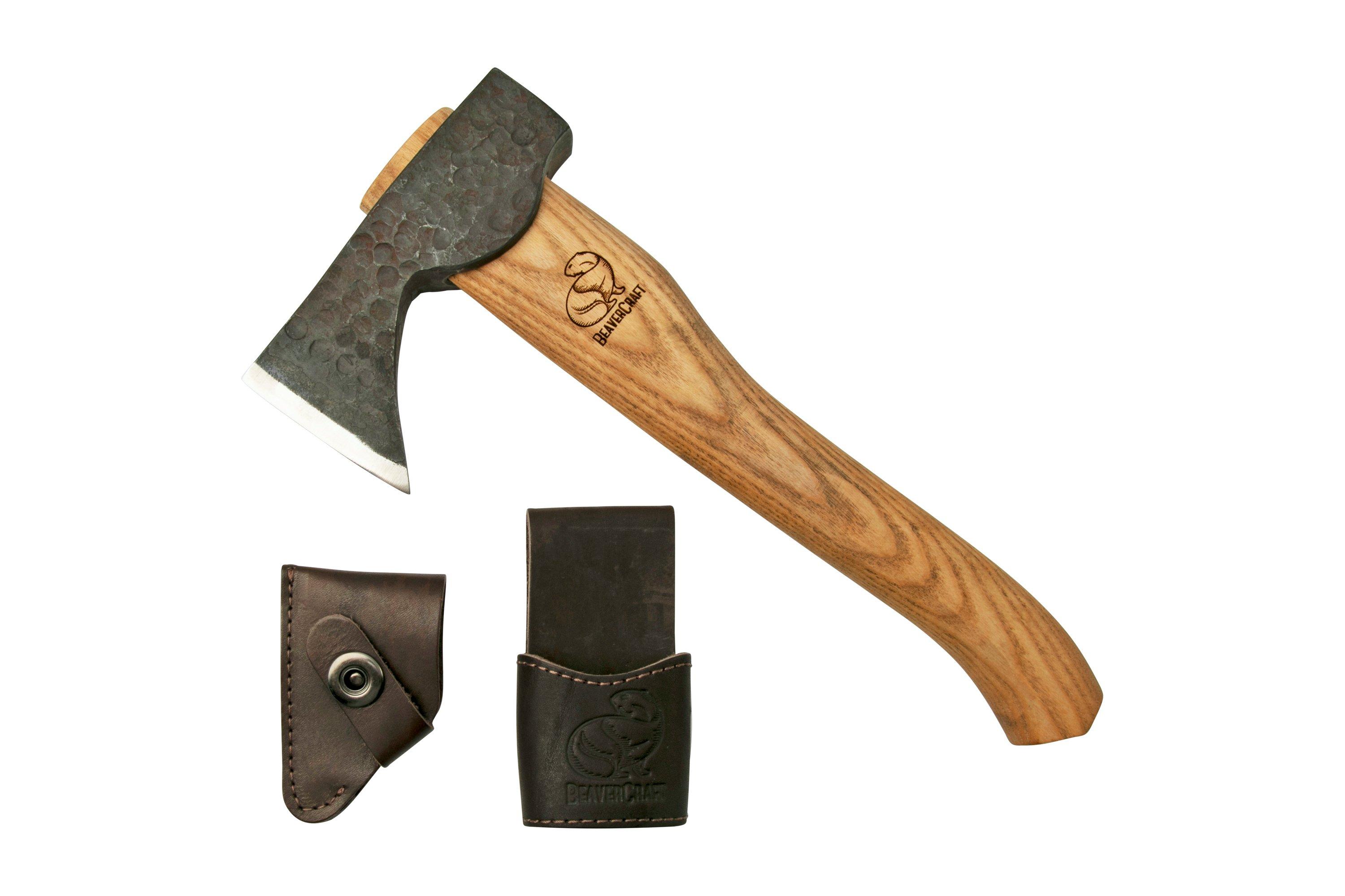 BeaverCraft Small Carving Axe with Leather Sheath
