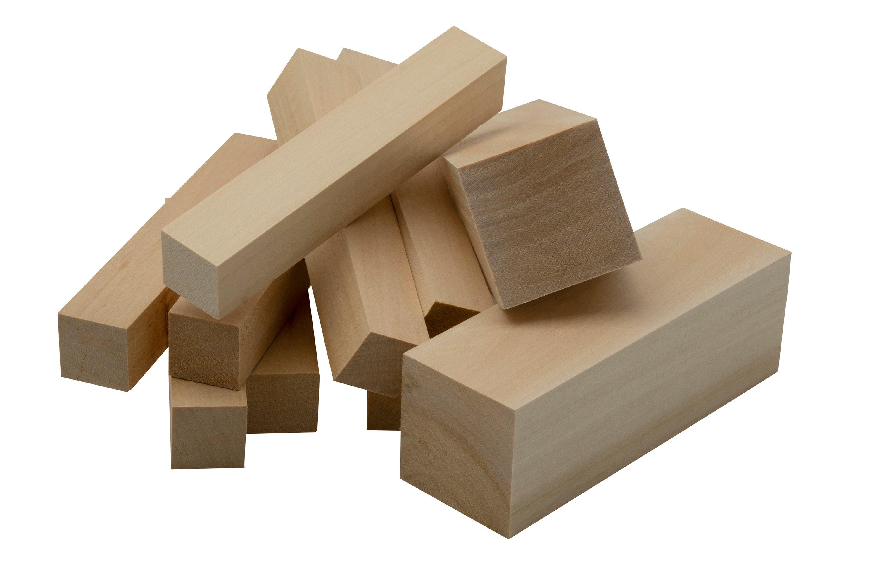 Beavercraft BW10 Basswood Carving Blocks Set - Basswood for Wood Carving -  Wood Blocks - Whittling Wood Carving Wood Blocks for Carving 