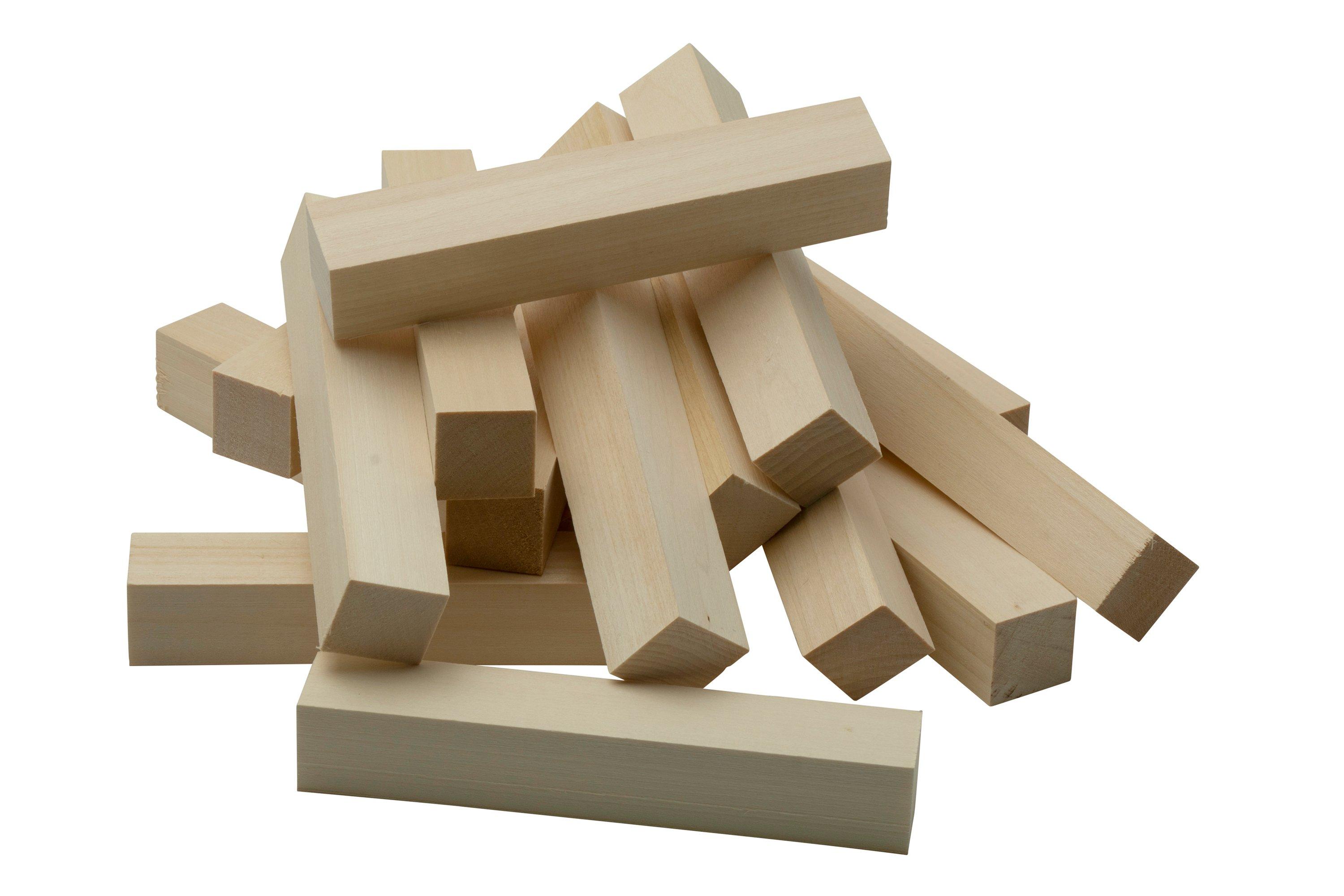 25 Pcs Carving Wood Blocks Whittling Wood Blocks Basswood Carving