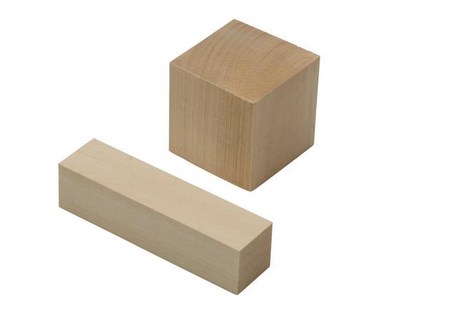 BeaverCraft Wood Carving Blocks BW18, Juego de 18 piezas de bloques de madera  para tallar madera