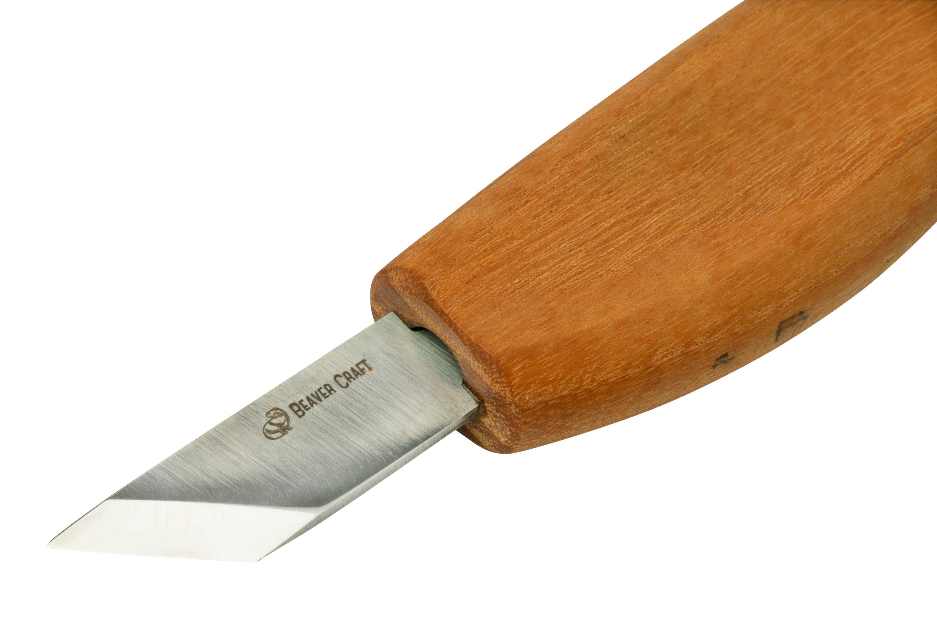 BeaverCraft Skew Knife C12N, wood carving knife Advantageously