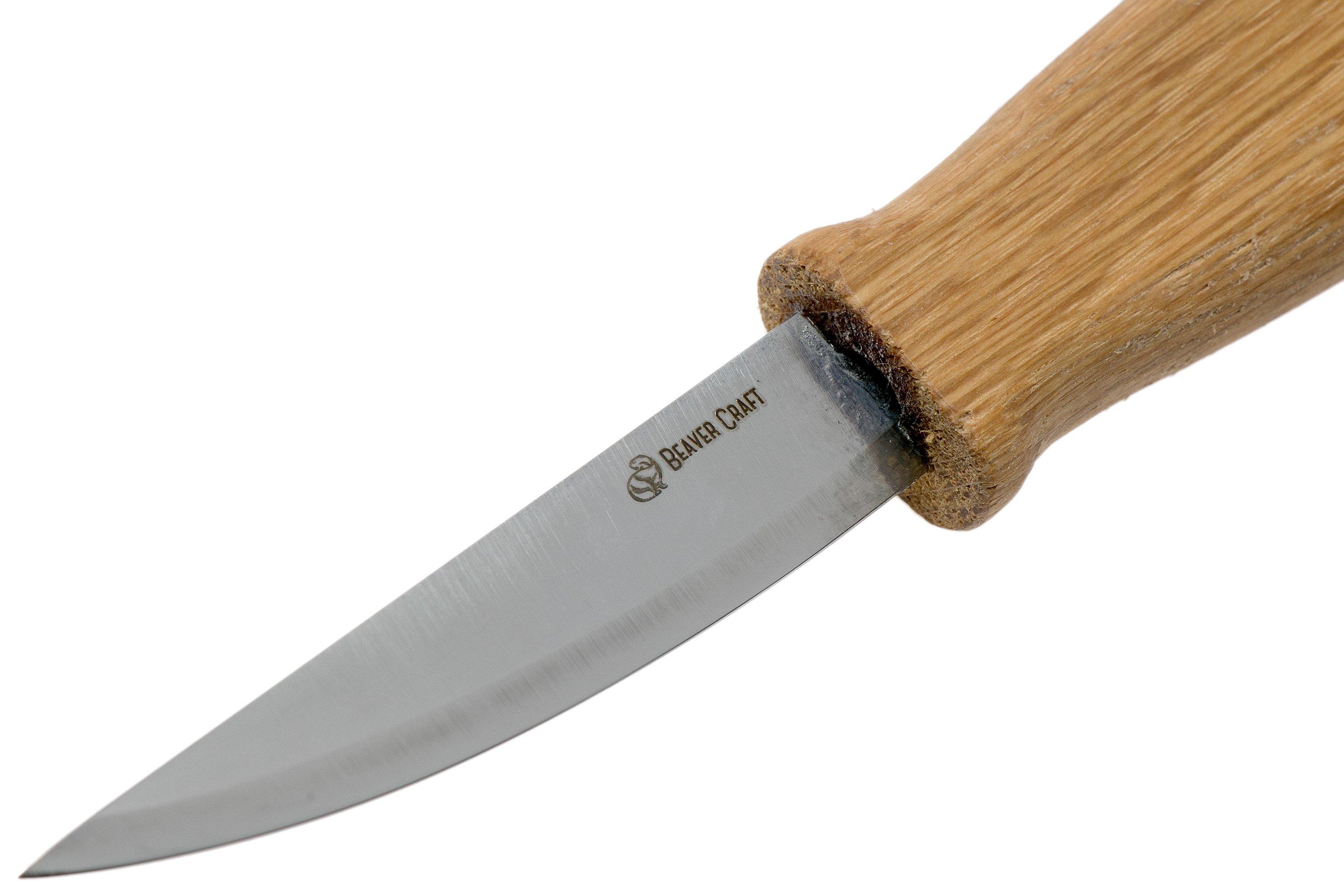 BeaverCraft Sloyd Knife C4 3.14 Wood Carving Sloyd Knife for Whittling and  Roughing for beginners and profi - Durable High carbon steel - Spoon  Carving Tools - Thin Wood Working Whittling Knife 