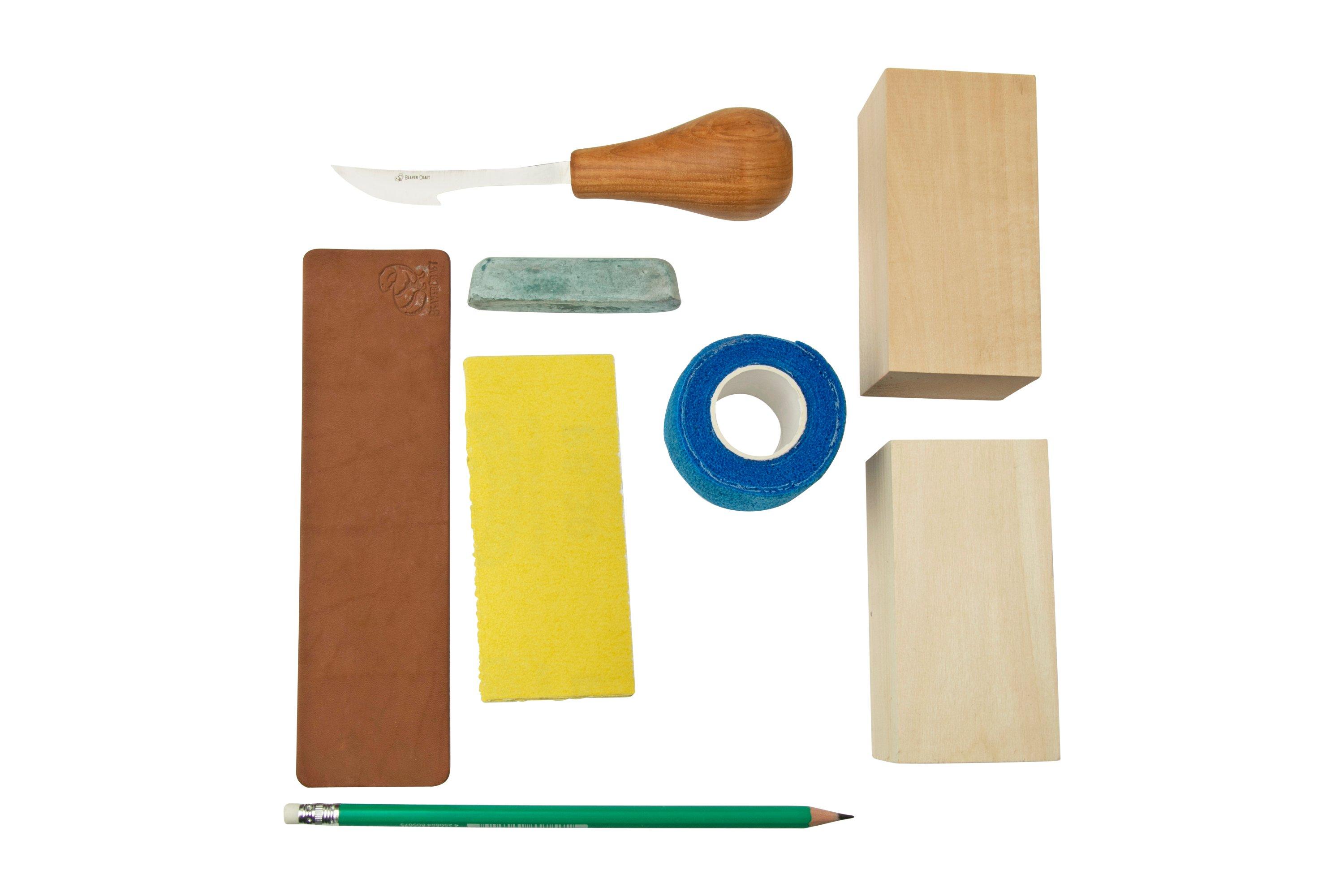 BeaverCraft Bear Carving Hobby Kit DIY05 set per intaglio del legno