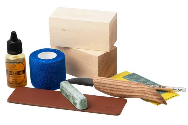 Afbeelding voor Beavercraft Standing Bear Wood Carving kit DIY12, houtsnijset 