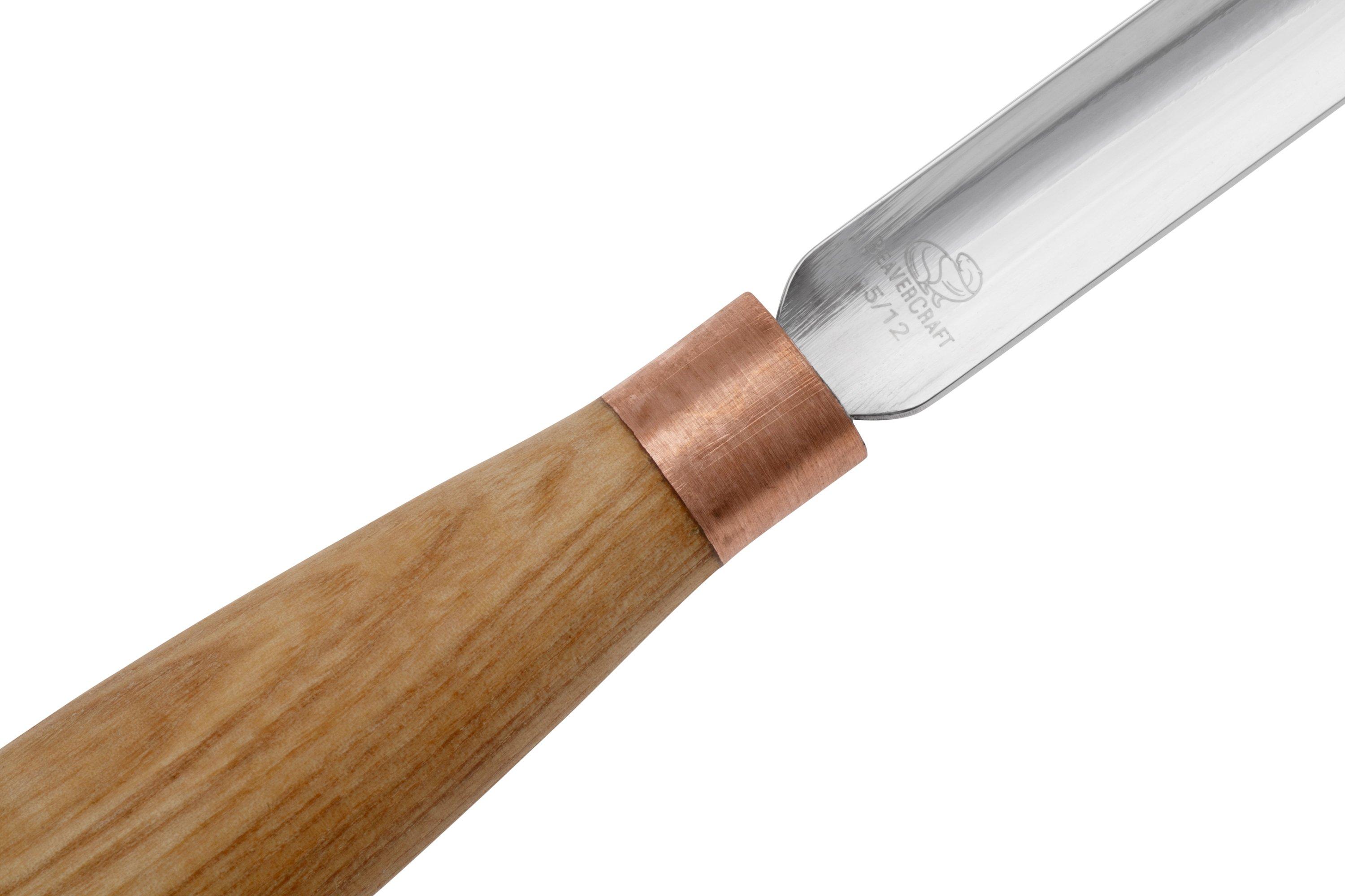 Beavercraft Compact Straight Rounded Chisel K5-12 Sweep 5, 12 mm ...