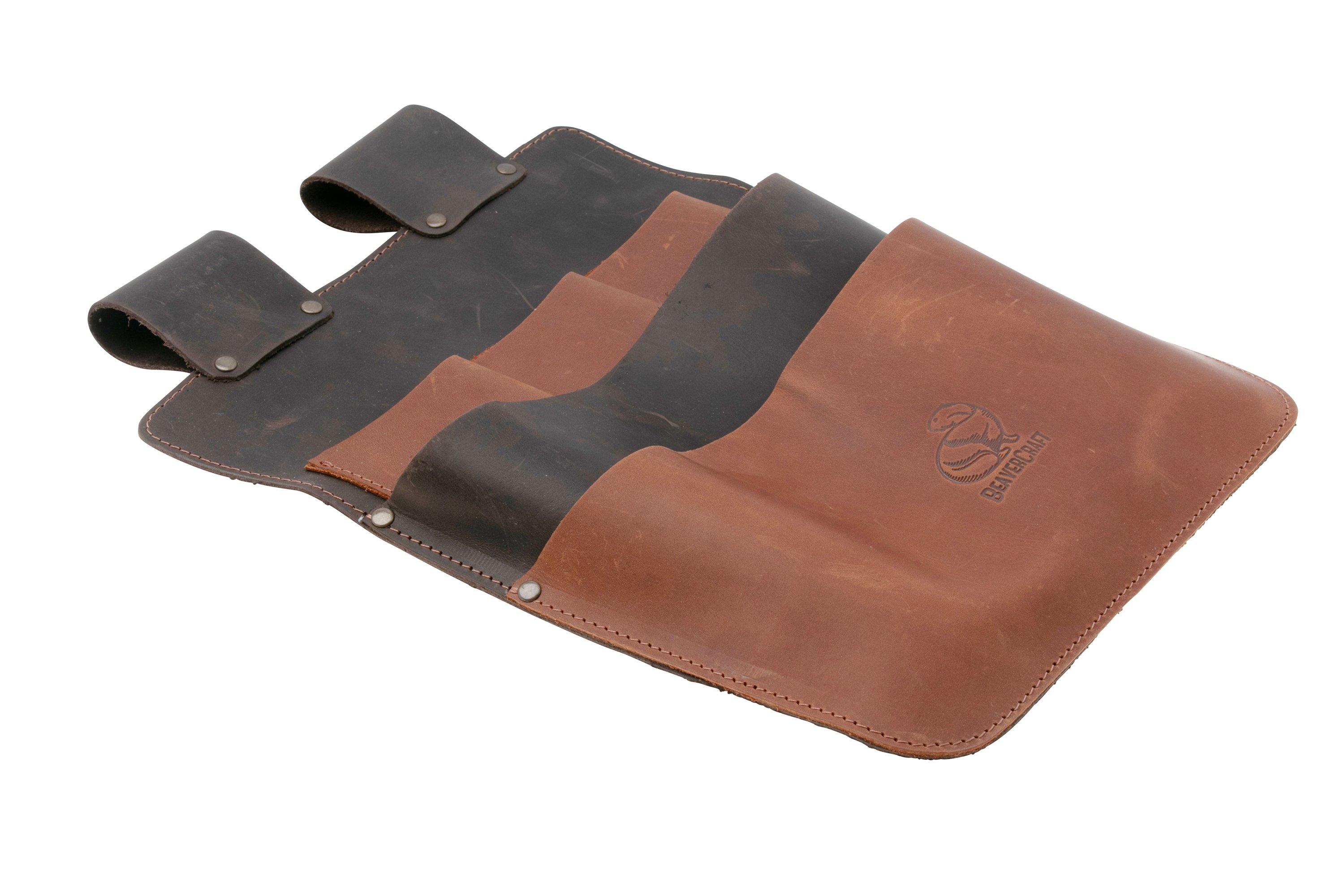 Fondina Portabirra In Pelle PU – Porta Lattine Da Cintura, Regolabile Per Bottiglie 330 Ml, Accessorio Da Vita Per Uomo, Marrone, Dimensioni 20x8,5 Cm