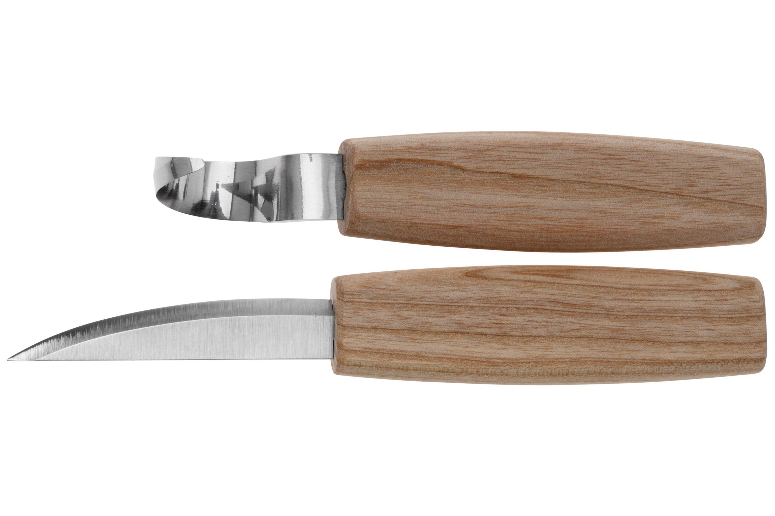 Set Da 5 Strumenti Per Intaglio Del Legno In Acciaio Al Manganese – Lame Affilate Con Manico Ergonomico, Borsa In Tela Inclusa, Kit Per Principianti E Professionisti