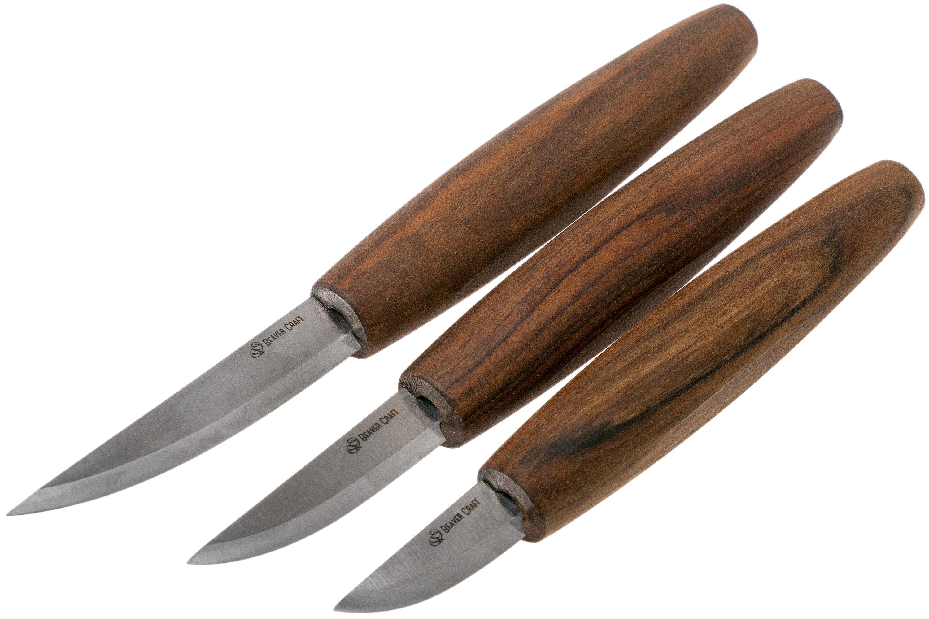 BeaverCraft Premium Whittling Sloyd Knives Set S19X wood carving set