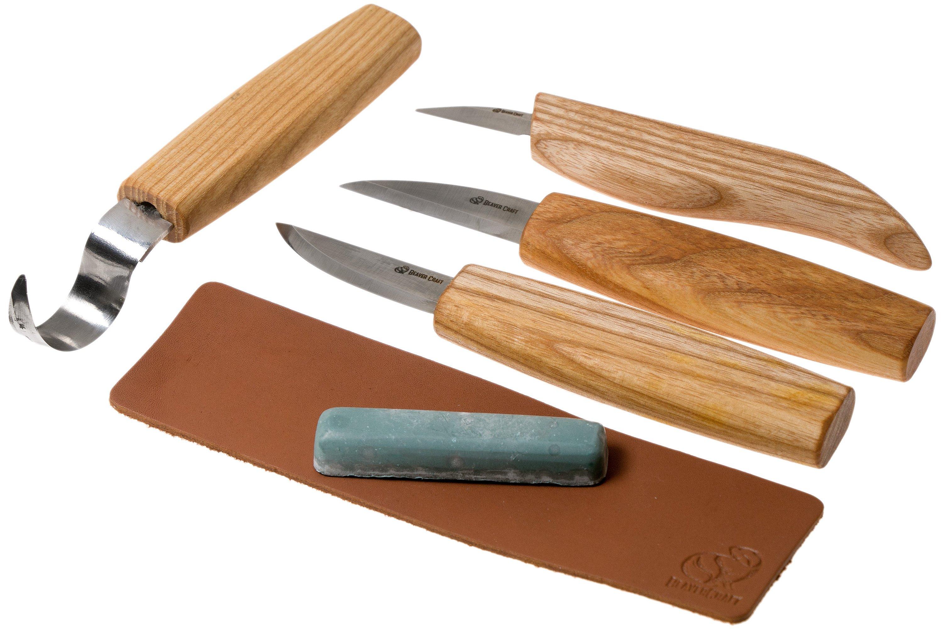 BeaverCraft Upgraded Spoon Carving Set S17, wood carving set
