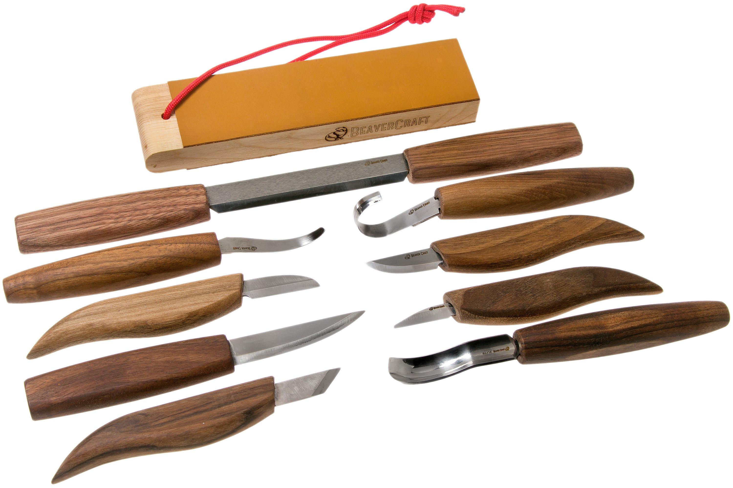 BeaverCraft S08 Wood Carving Knife Set 8 Knives