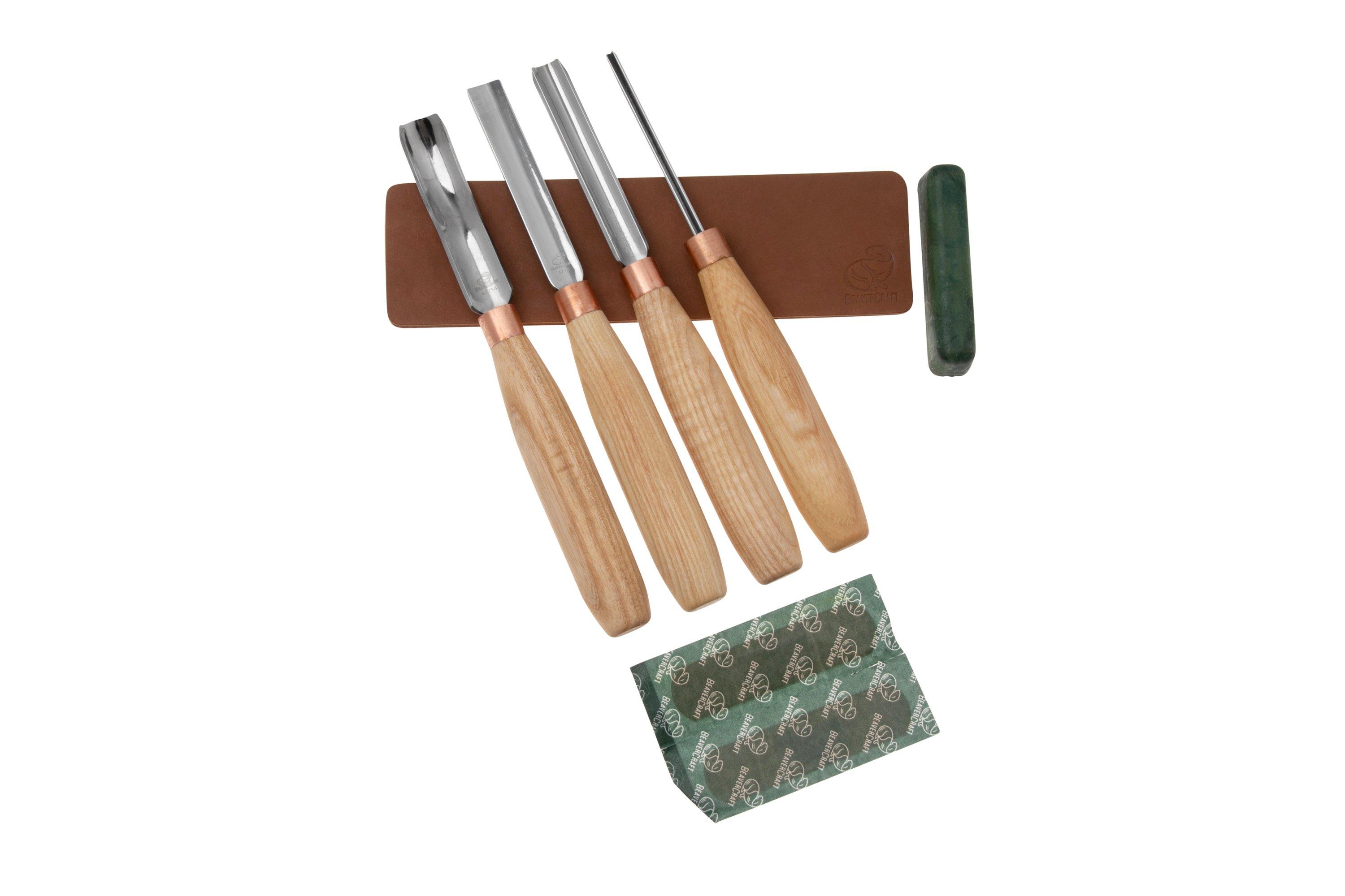 Beavercraft SC01 Gouge Wood Carving Tools Set, wood carving set ...