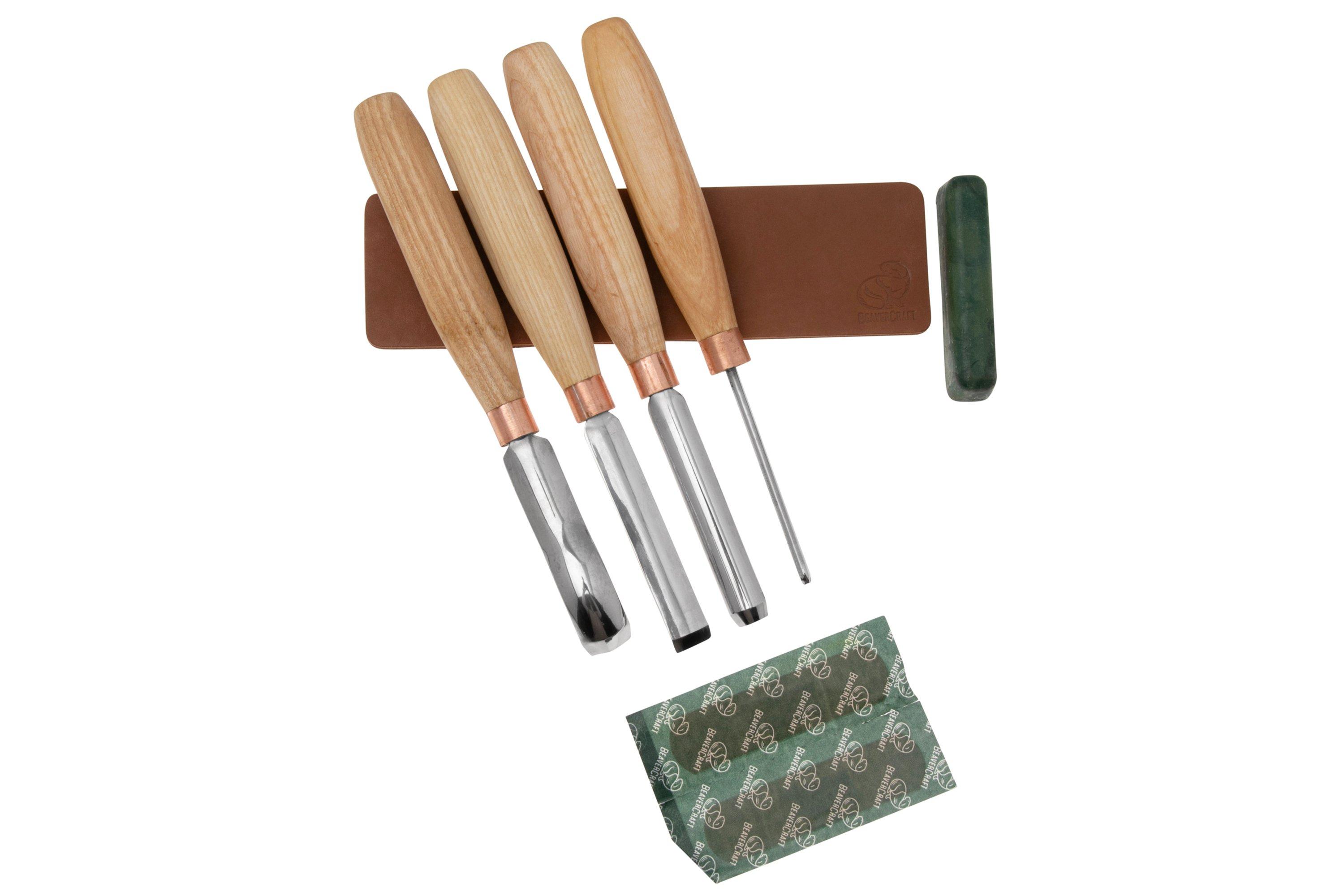 Beavercraft SC01 Gouge Wood Carving Tools Set, wood carving set ...