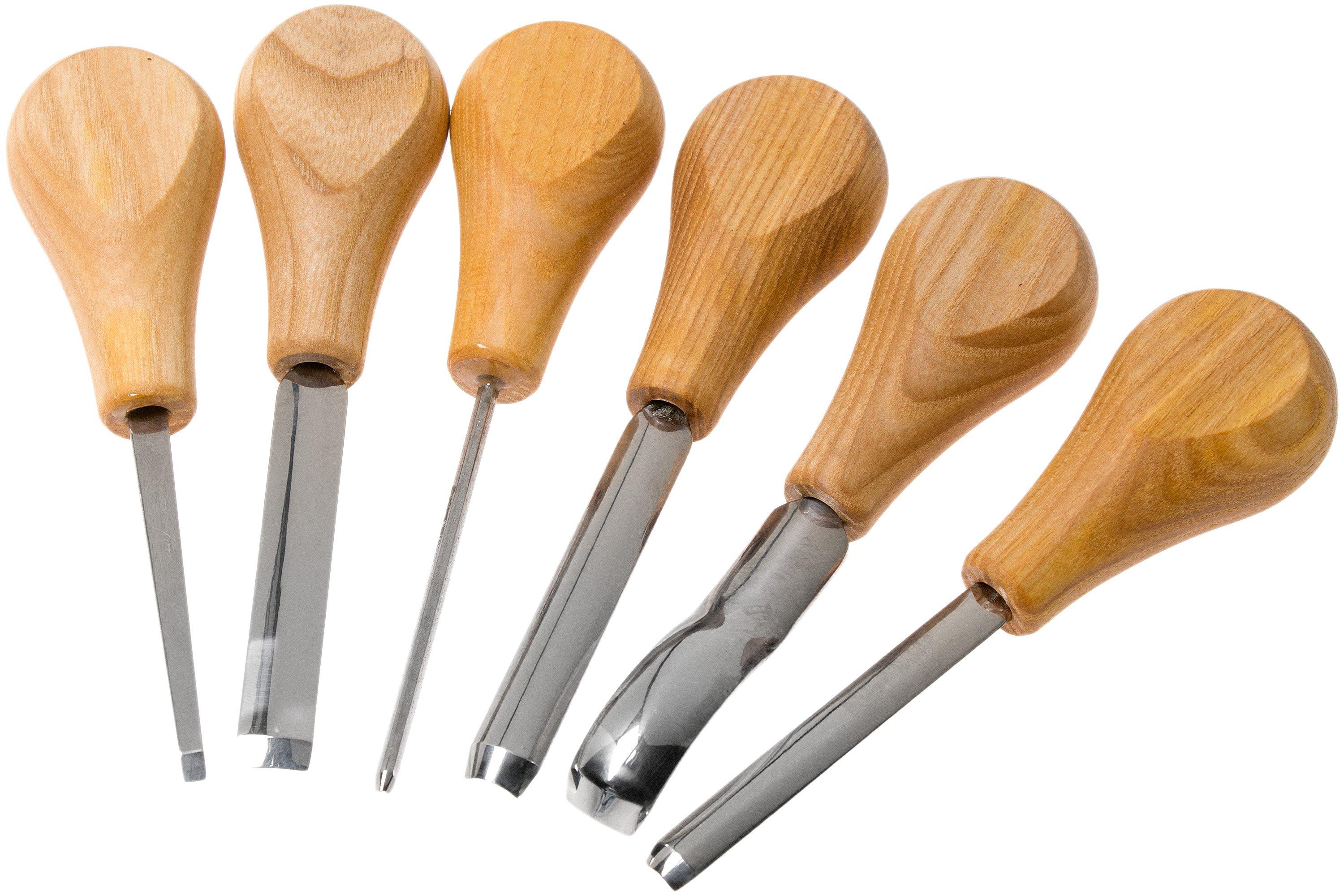 BeaverCraft Palm Chisel Wood Carving Set SC05, set per intagliare il legno