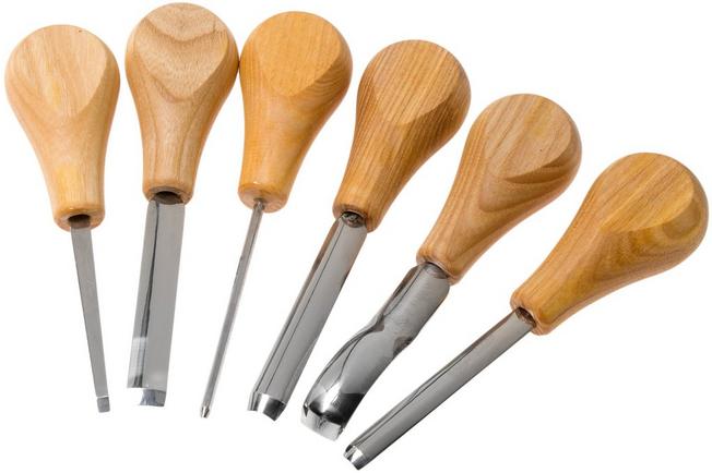 Juego de gubia para tallar madera, 4 piezas de cinceles manuales para  carpintería, cuchillo compacto para tallar madera, pala semicircular para