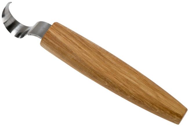 BeaverCraft SK1S Oak Hook Spoon Carving Knife with Leather Sheath