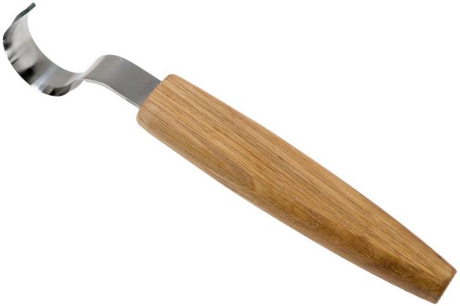 BeaverCraft SK1S Oak Hook Spoon Carving Knife with Leather Sheath