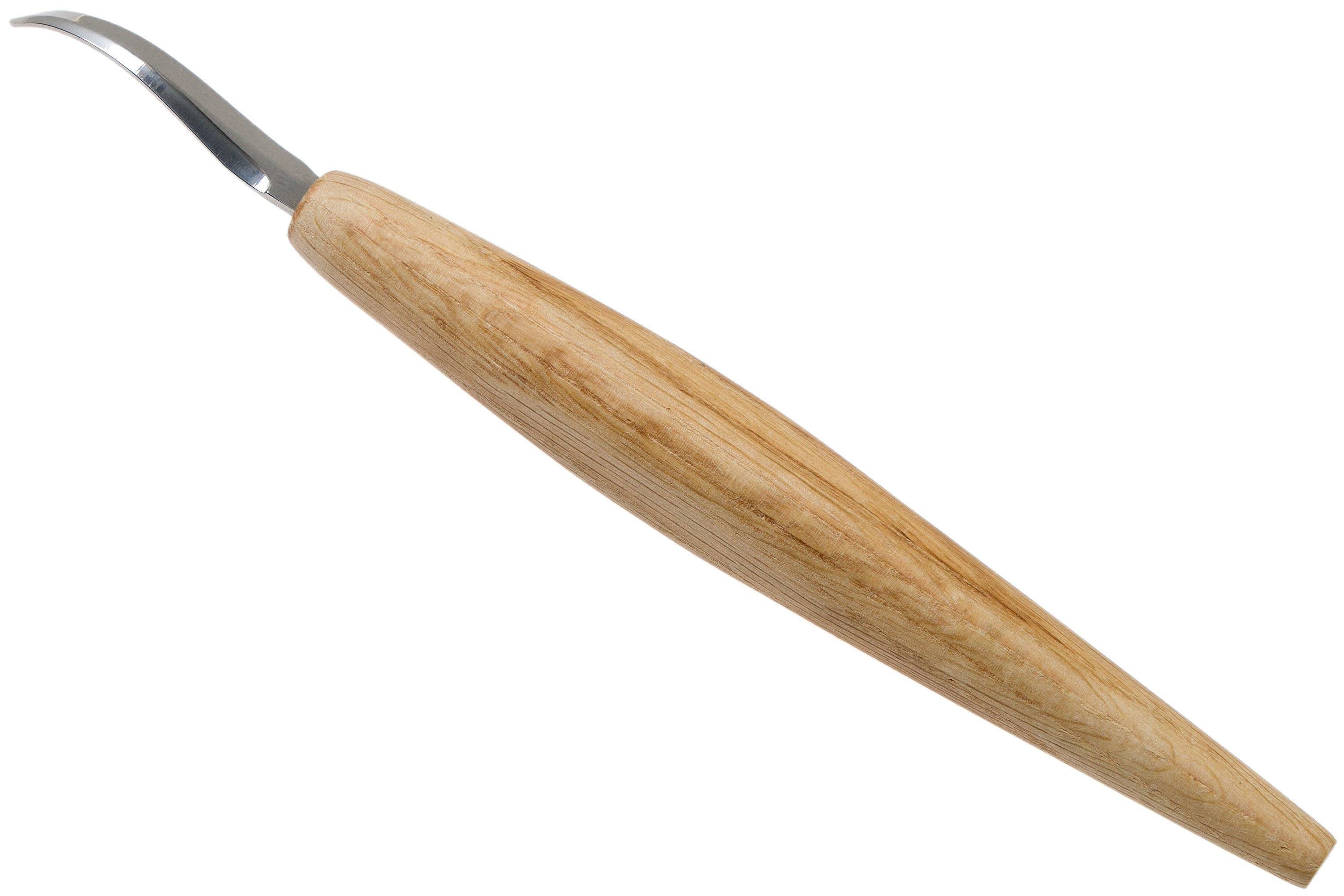 BeaverCraft Open Curve Hook Knife SK4S, right-handed spoon knife with ...