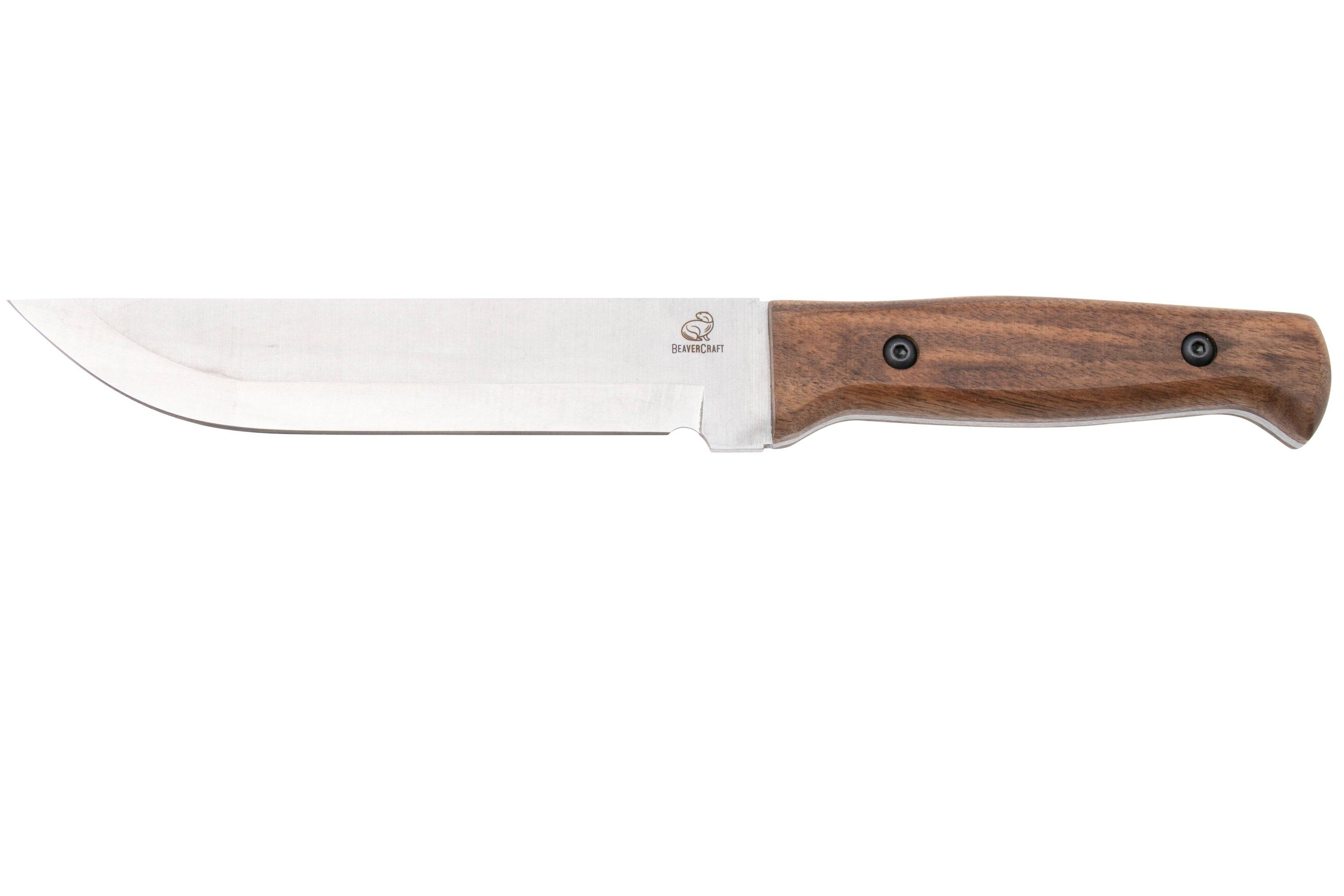 BeaverCraft TLK1, X50CrMoV15 Stonewashed, Walnut, fixed knife