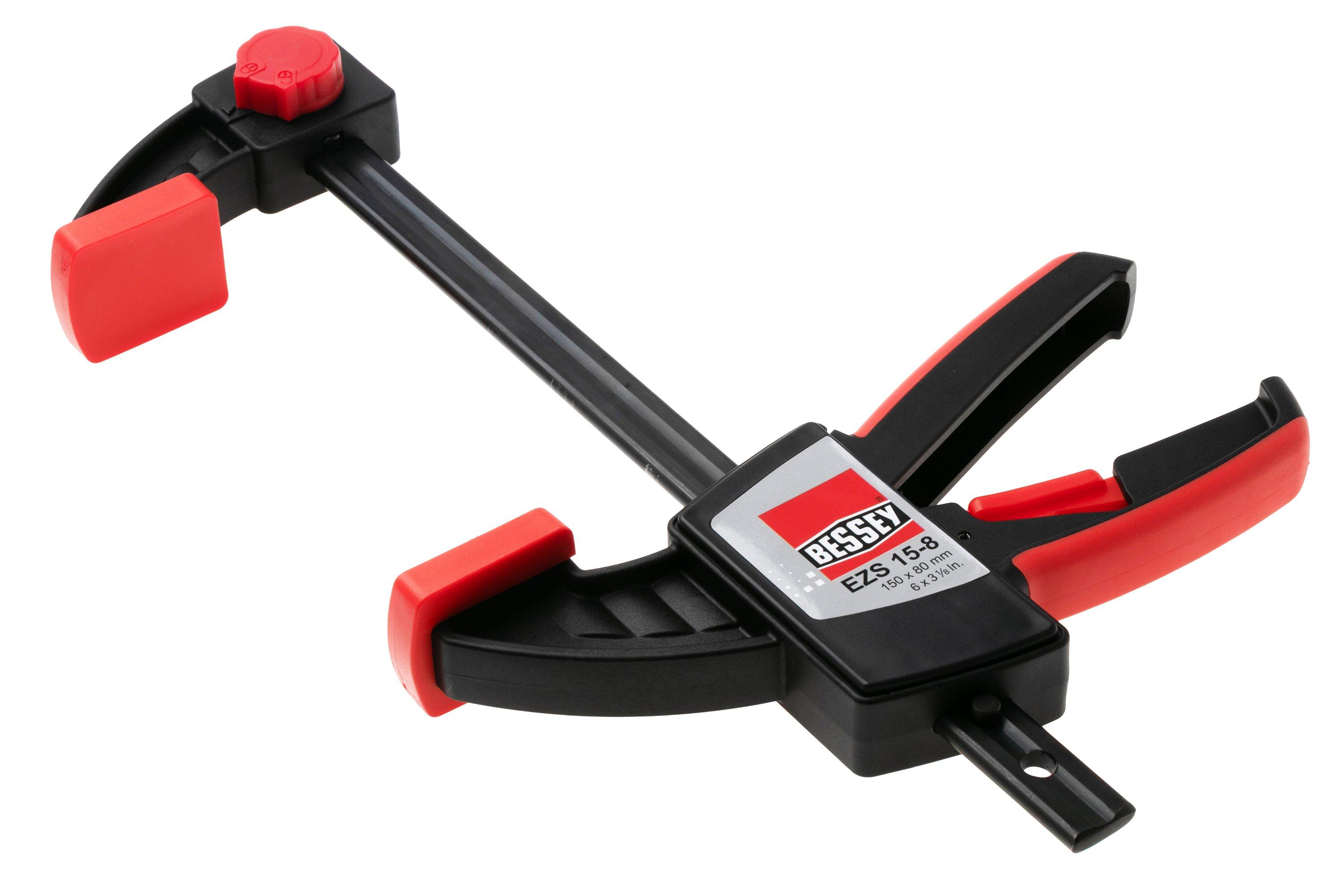 Bessey EZS 65-8 24-Inch One-Hand Clamp & Spreader – 445lb Clamping Force, German Engineering