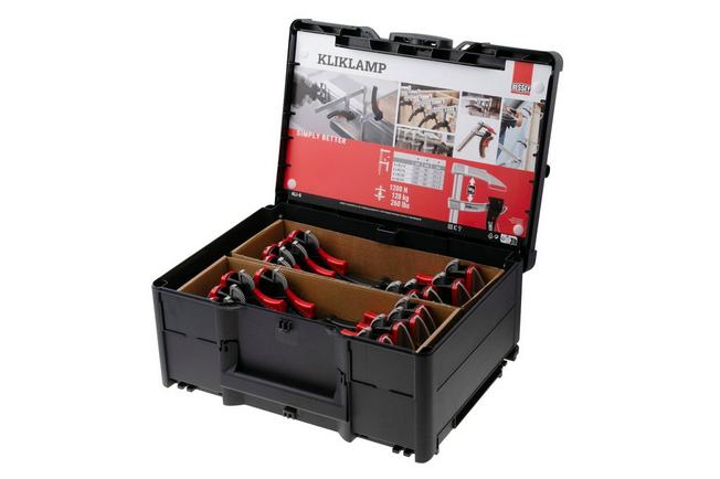 Afbeelding voor Bessey KliKlamp Case KLIS, 16-delige snelspanklemset in koffer met KLI12, KLI16, KLI20 en KLI25