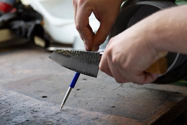 Cómo afilar un cuchillo - Materiales y métodos