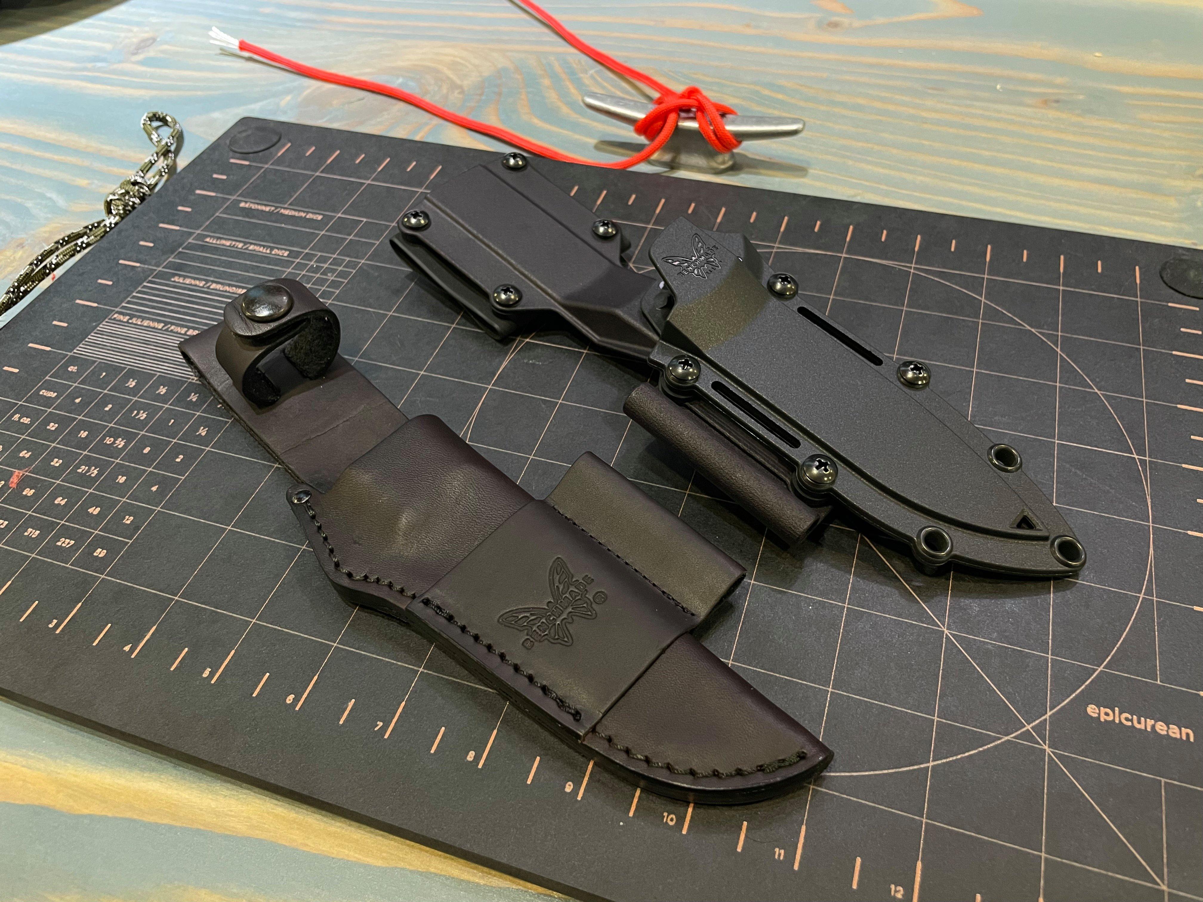 Benchmade sheath Mini Bushcrafter 165-1 and Bushcrafter 163BK