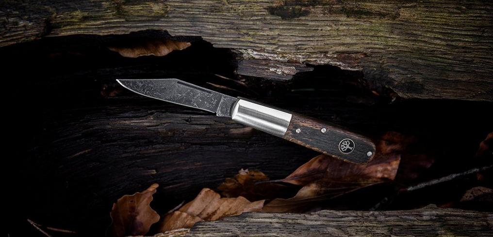 Boker Lockback Knife 110815 - D2 Steel Blade - Smooth Grey Bone