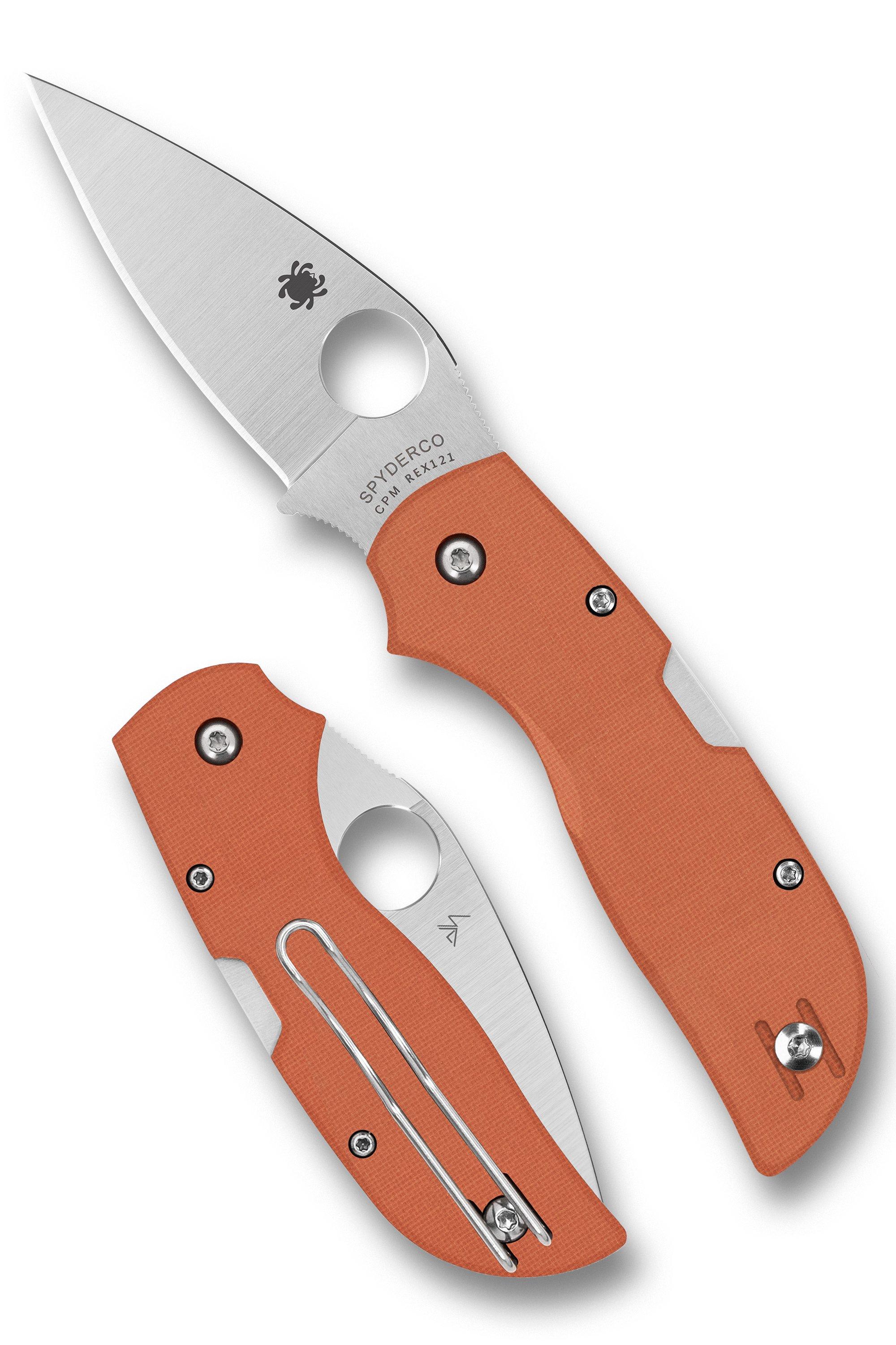 Spyderco Chaparral CPM REX 121, Orange G10 C152GPOR