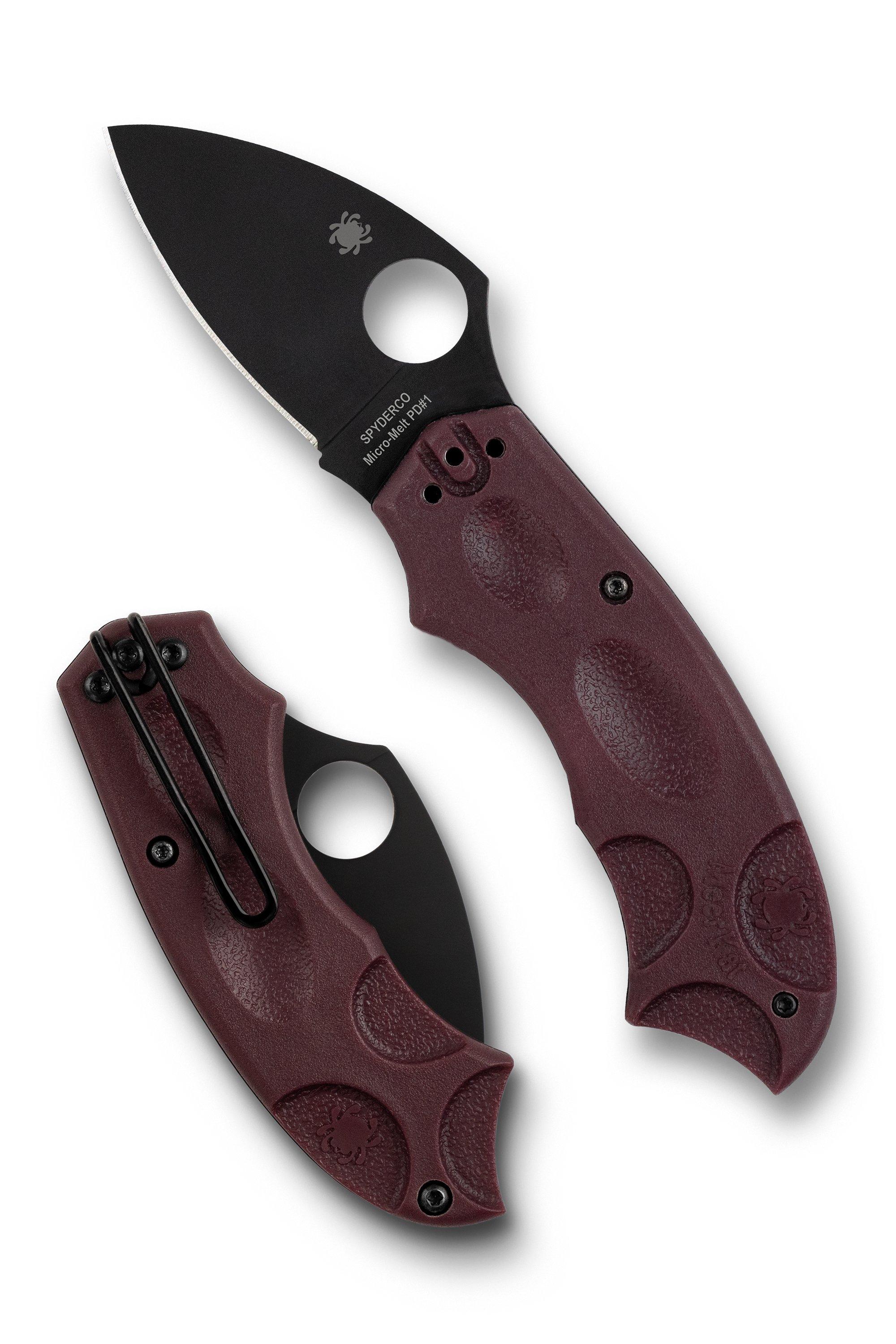 Spyderco Meerkat Black DLC Micro-Melt PD#1 C64BGPK Sprint Run