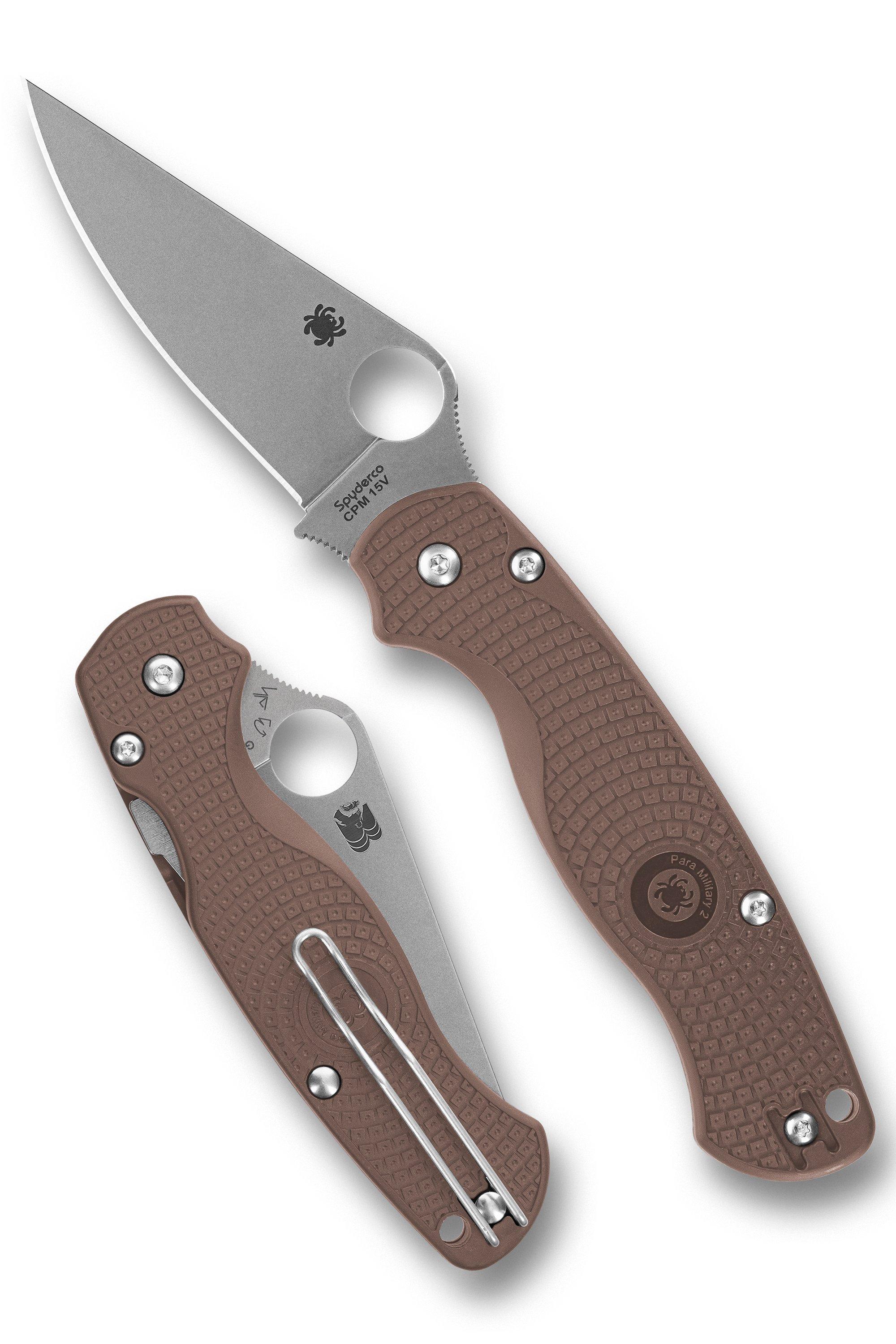 Spyderco Paramilitary 2 Lightweight CPM 15V C81PBN15V2 Sprint Run
