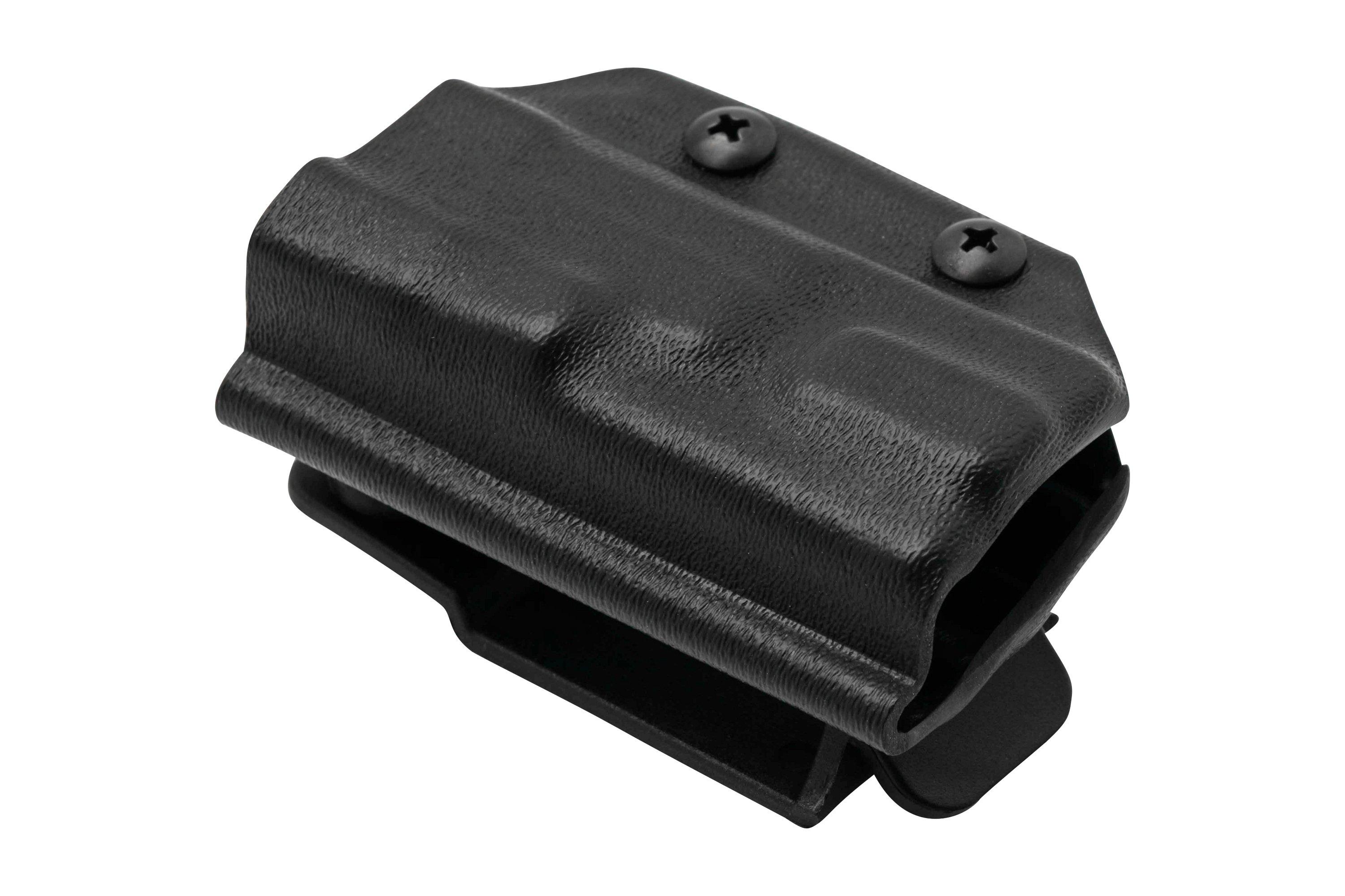 Clip And Carry Kydex Sheath Leatherman Free P4, Black LP4BLK belt