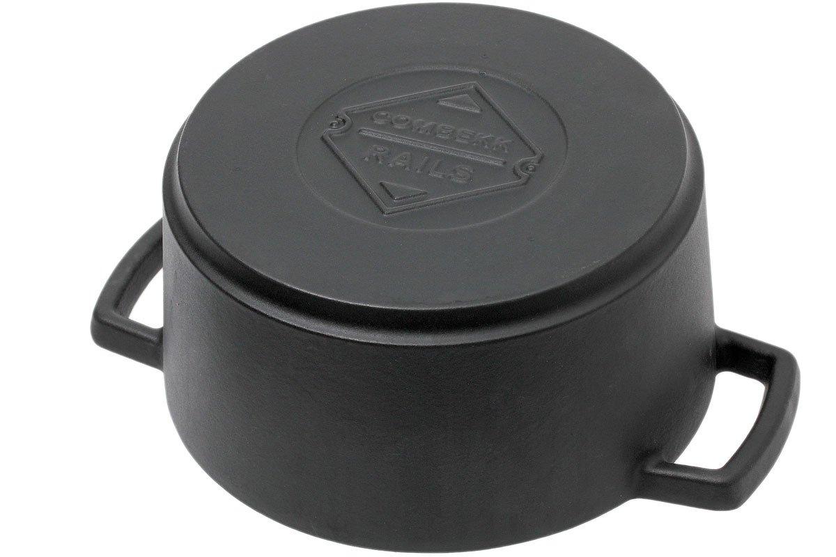 Combekk castiron roasting pan with thermometer, 24 cm, black