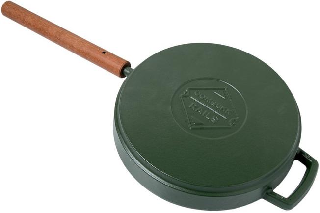 weten Woestijn molecuul Combekk cast iron frying pan, 28 cm, green | Advantageously shopping at  Knivesandtools.com