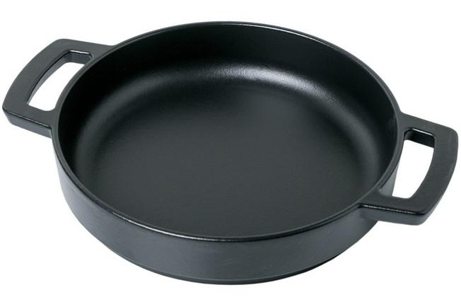 Selectiekader Wardianzaak Bijdragen Combekk frying pan double handle, 24 cm, black | Advantageously shopping at  Knivesandtools.com