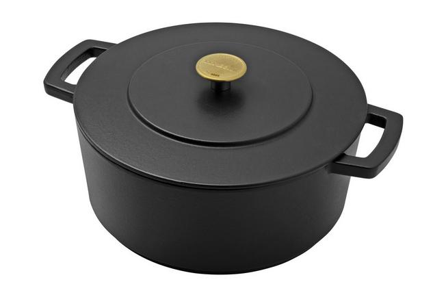 Combekk Original Dutch Oven 103228BL ghisa riciclata, casseruola, 28 cm, 6L