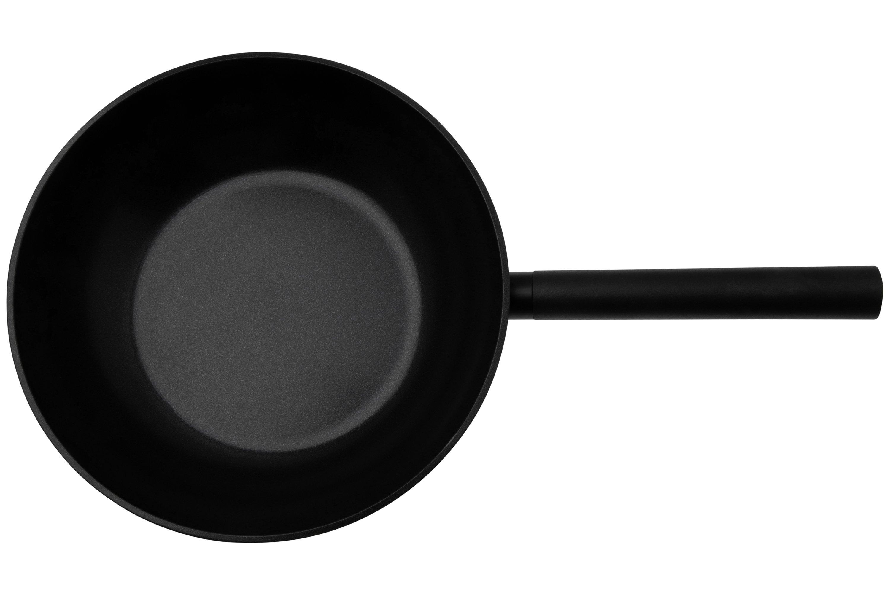 Wok In Alluminio 28 Cm Con Manico Pieghevole - Antiaderente, Per Gas E Elettrico