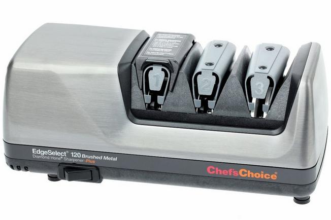 Chef'sChoice CC120 Knife Sharpener, brushed metal