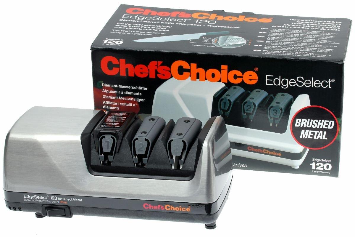 Chef's Choice Angle Select Diamond Hone Sharpener, Brushed Metal