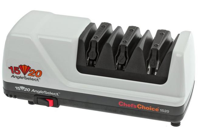 Chef's Choice 1520 sharpening machine with a sharpening angle of