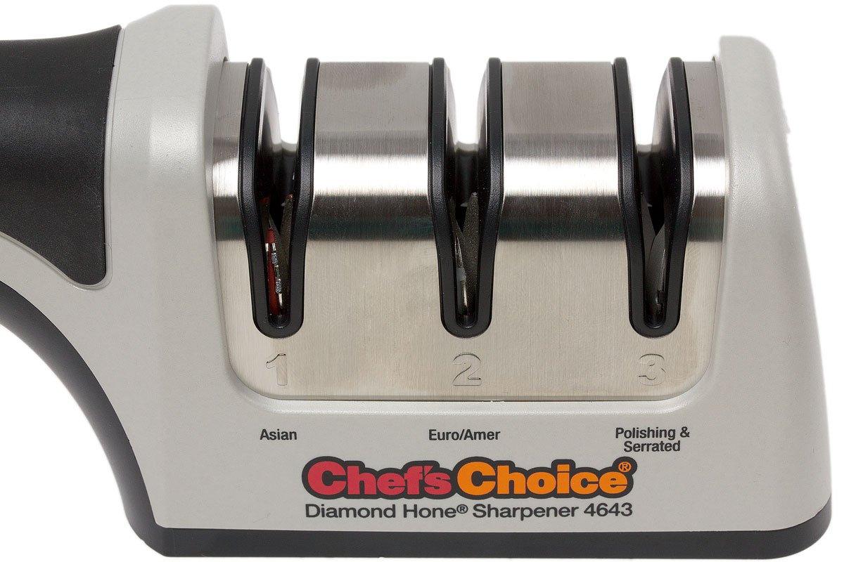 How to use the 4643 Diamond Hone Pronto Pro Manual Knife Sharpener by Chefs  Choice 