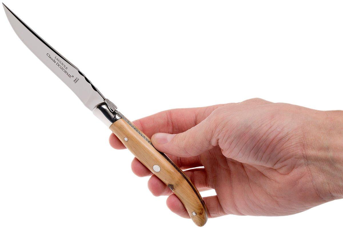 Claude Dozorme Laguiole 6piece Steak knife set, Juniper