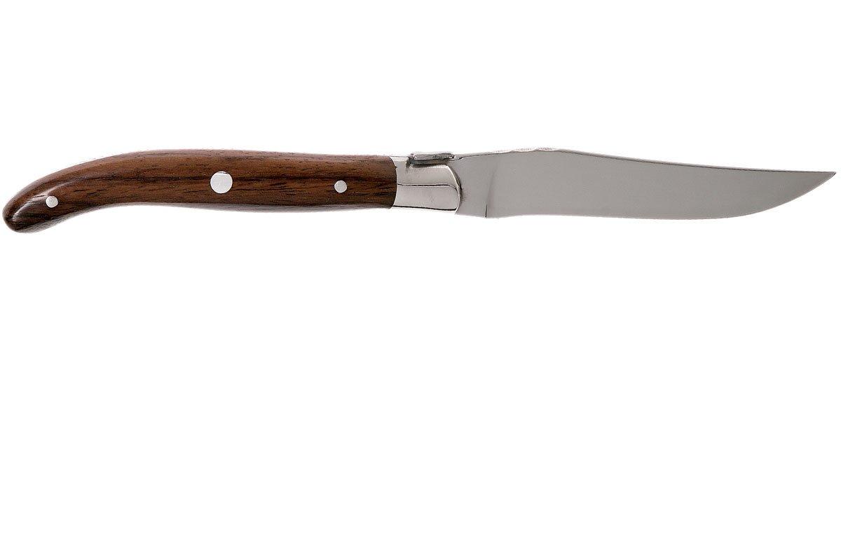 Claude Dozorme Berlingot Steak Knife Set, Exotic Wood