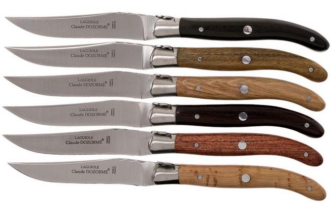 Claude Dozorme Steak Knives Set/6 Assorted Colors — Marion's