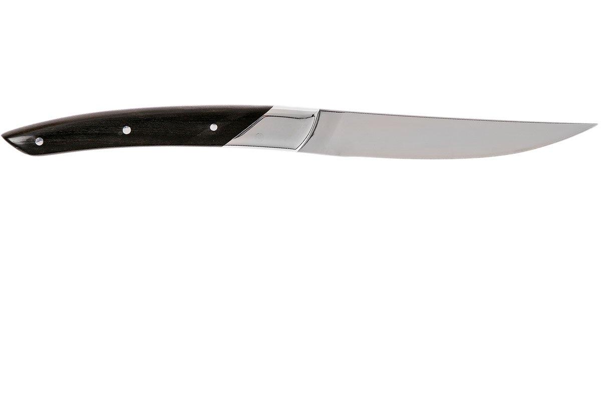 Claude Dozorme Le Thiers 6-piece Steak knife set, Ebony ...