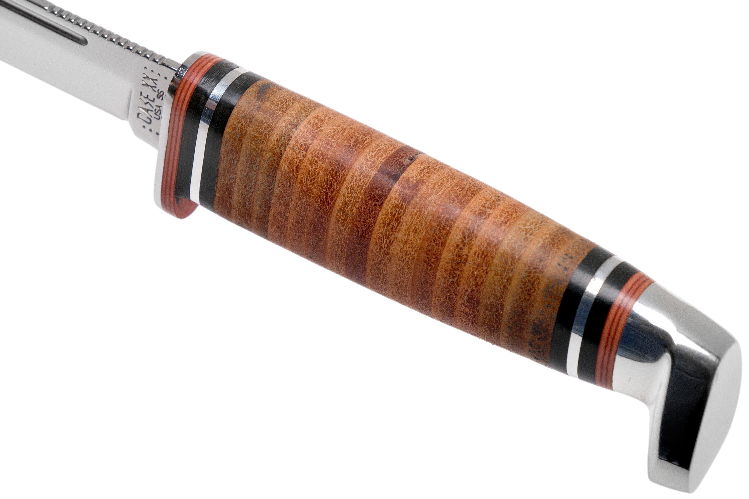 Case Knives Leather 5” Utility Hunter 3165 SS 00381 jachtmes