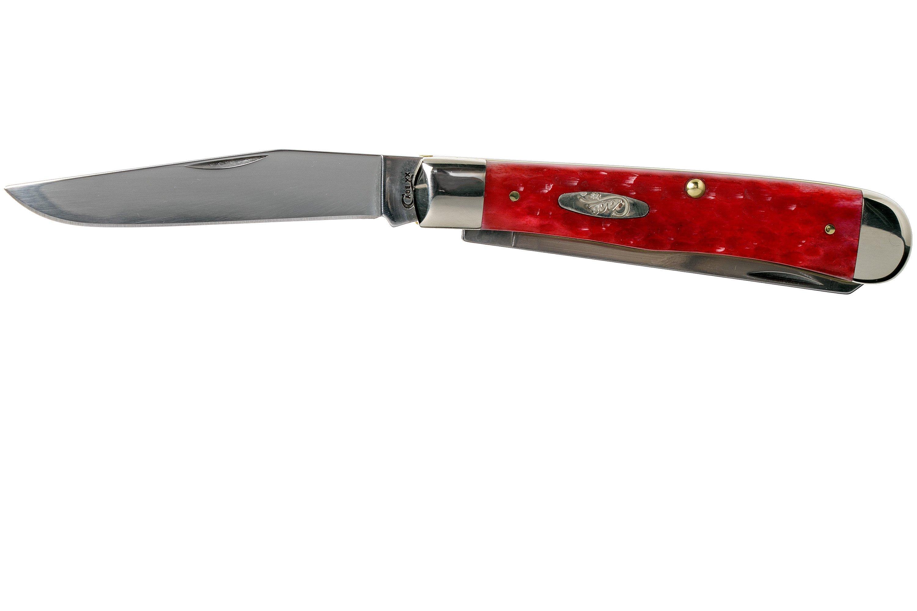 Case Trapper Dark Red Bone, Standard Jig, 06984, 6254 CV pocket knife