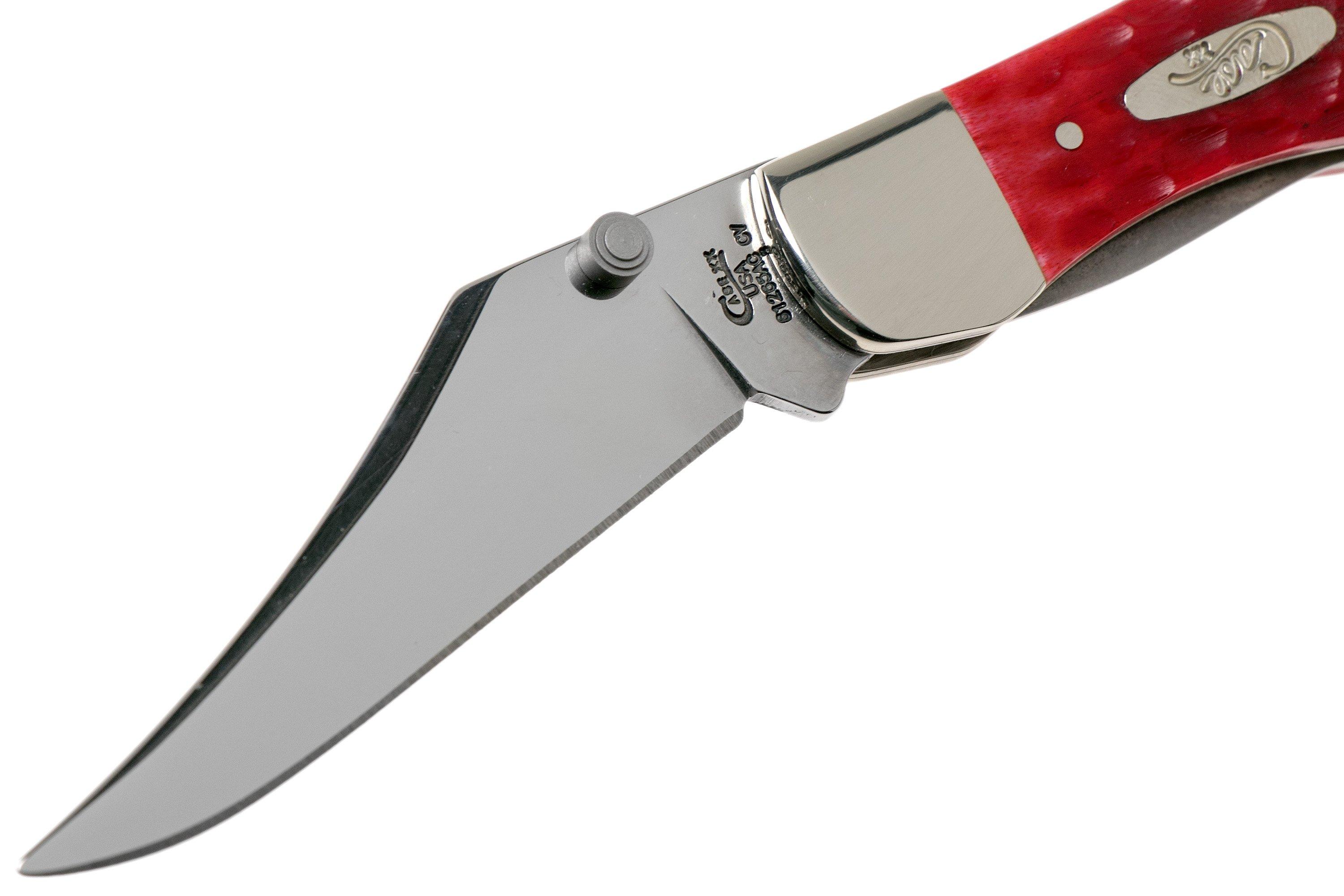 Case Kickstart Mid Folding Hunter Dark Red Bone, Standard Jig 