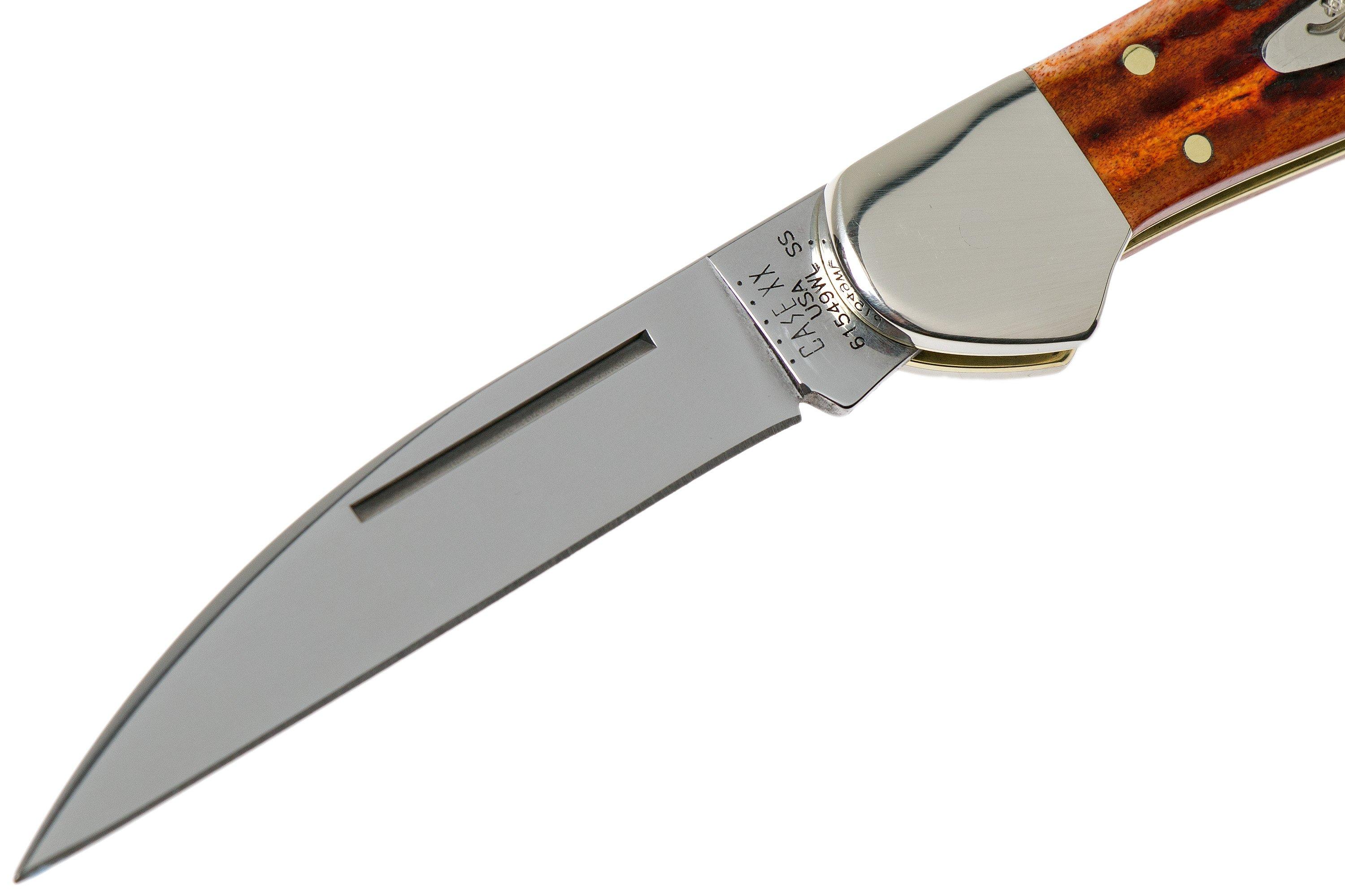 Case Knives Copperlock Pocket Worn Harvest Orange Bone Corn Cob Jig