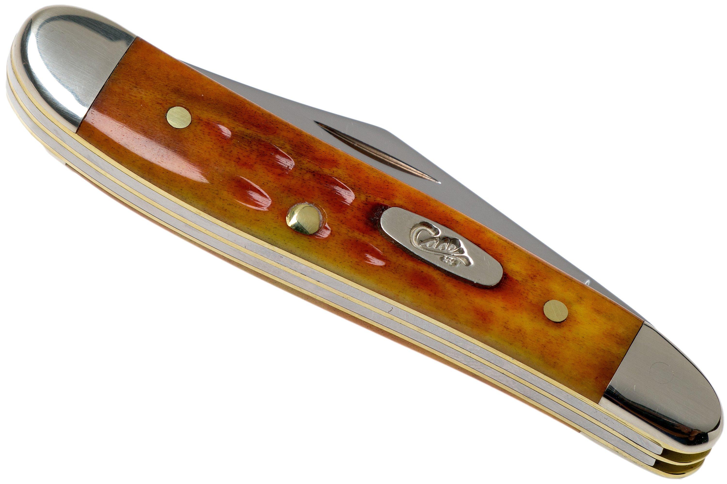 Case Knives Peanut Pocket Worn Harvest Orange Bone Corn Cob Jig 07404 ...